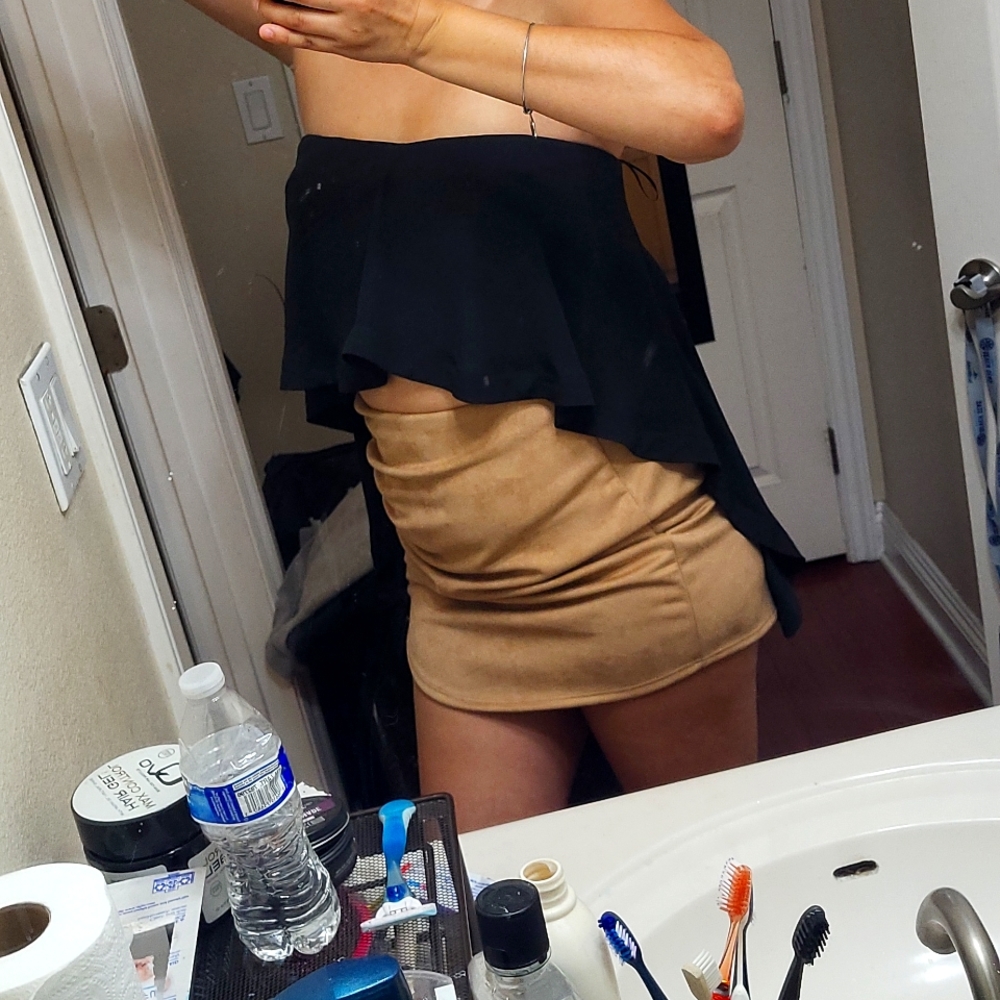Strapless black shirt - Picture 2 of 3